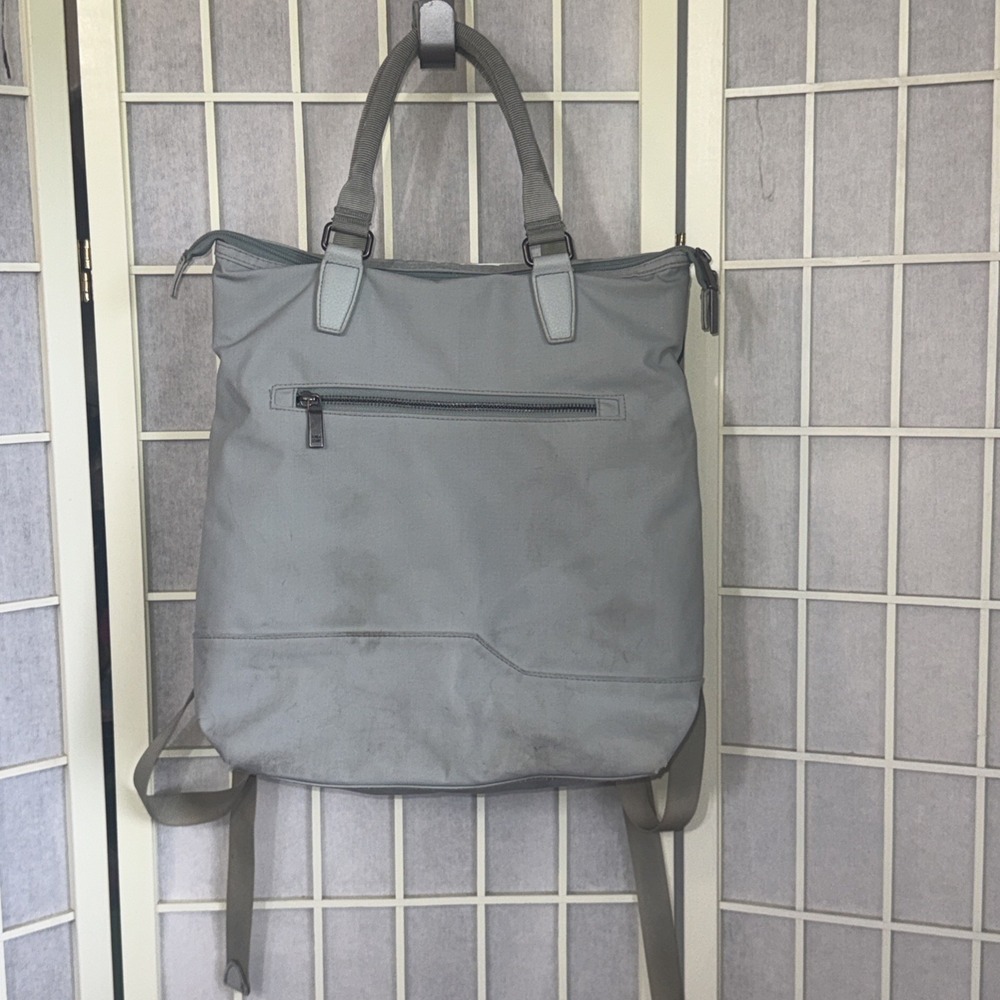 Open Story Travel Blue Nylon Laptop Bookbag School Multiple Compartment Backpack